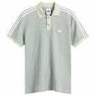Adidas Men's Waffle Knit Polo in Wonder Sage