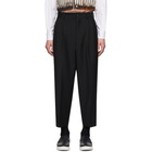 Comme des Garcons Homme Black Tropical Wool and Mohair Trousers