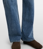 JW Anderson Embroidered high-rise straight jeans