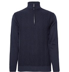 Kjus - Linard Wool-Blend Half-Zip Sweater - Blue