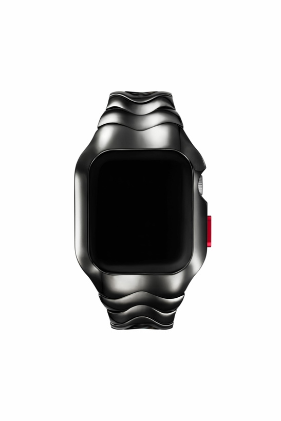 Photo: Diesel Gunmetal Stainless Steel Unibody for Apple watch, 45mm - Straps - Unisex - Black