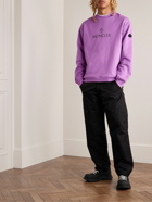 Moncler - Logo-Print Cotton-Jersey Sweatshirt - Pink