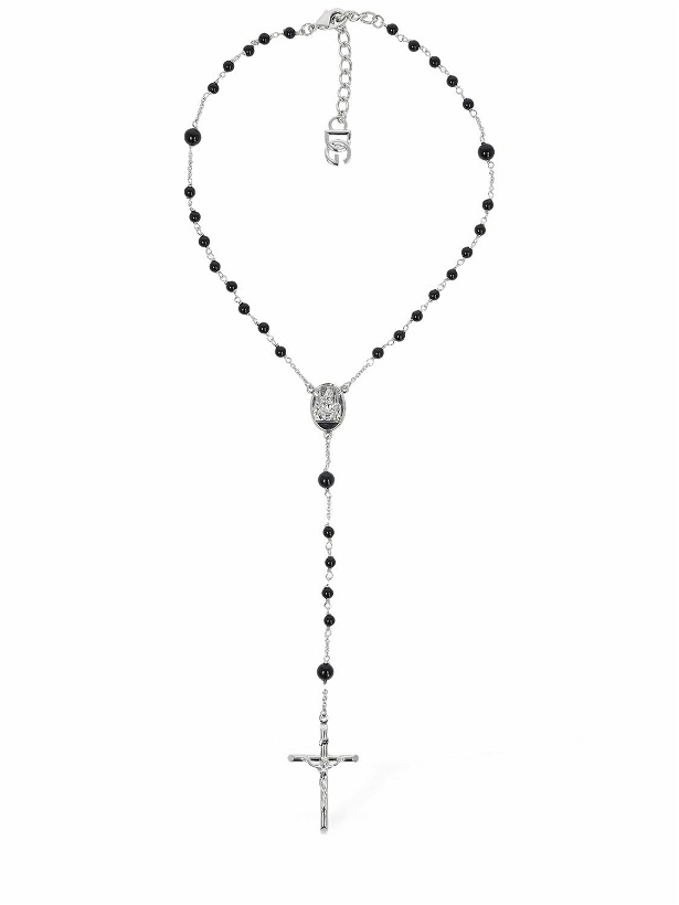 Photo: DOLCE & GABBANA - Rosary Stone Chain Necklace
