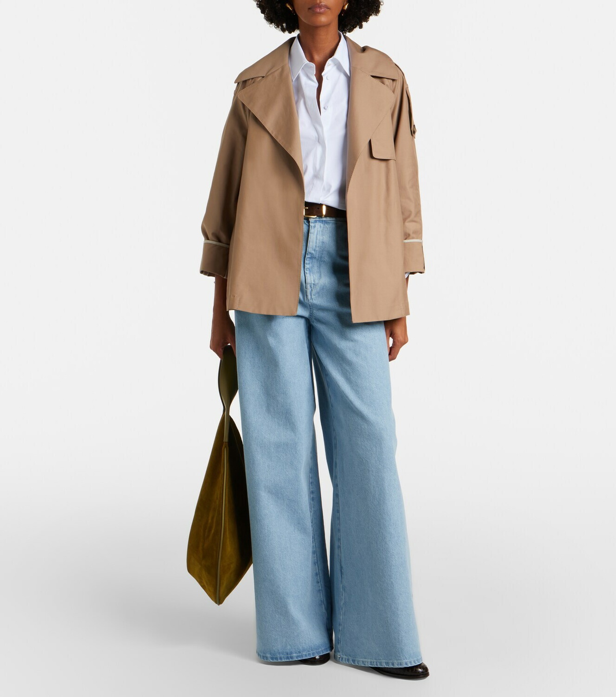 Max Mara Clara cotton-blend gabardine trench coat