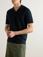 Sunspel - Ribbed Cotton Polo Shirt - Blue