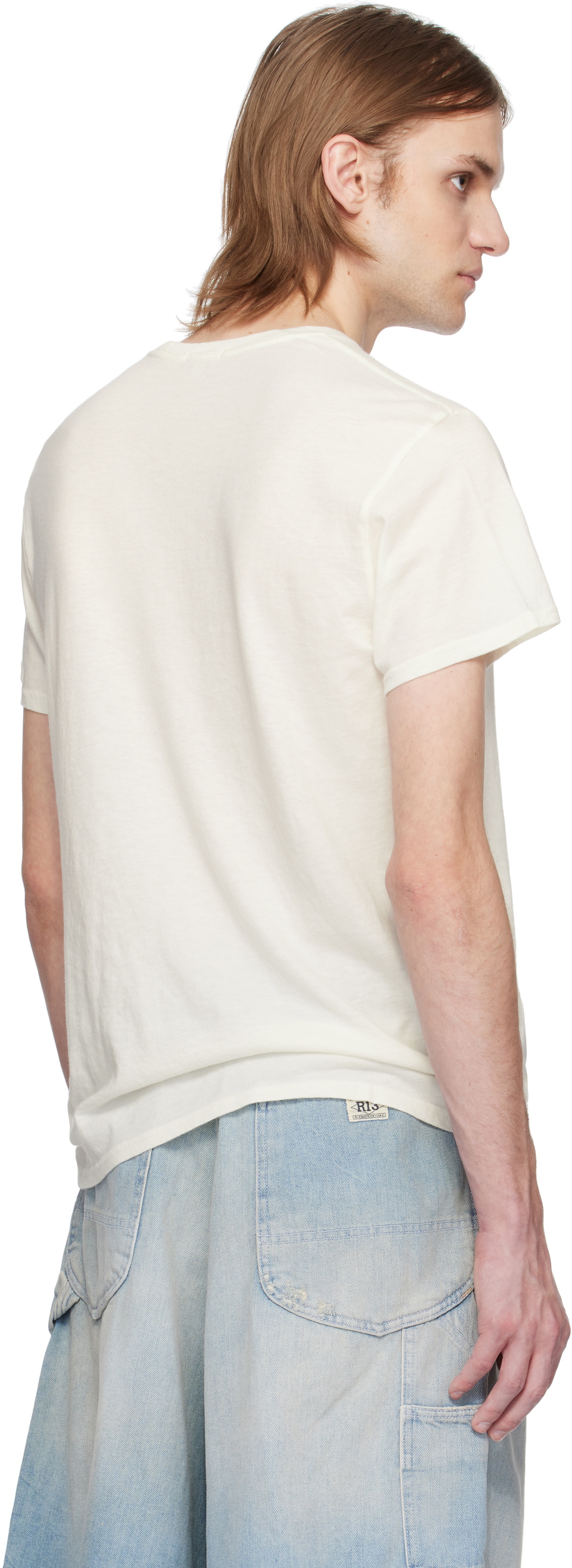 R13 Off-White 'Not A Fan' Boy T-shirt