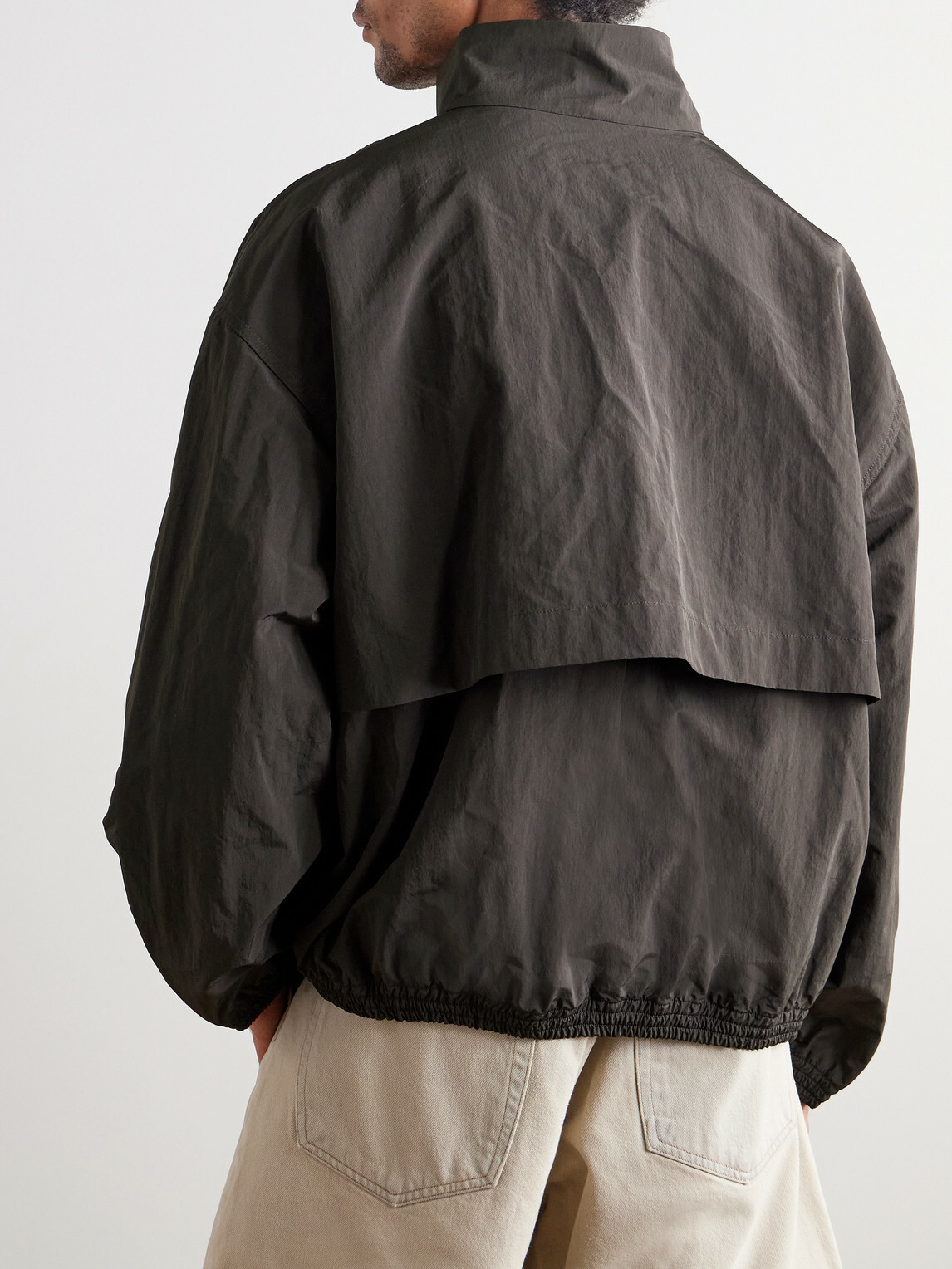 AGOLDE - Marshall Crinkled-Shell Bomber Jacket - Black
