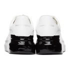 Alexander McQueen White and Black Dipped Oversized Sneakers