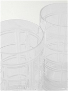Ralph Lauren Home - Hudson Plaid Set of Two Highball Crystal Glasses