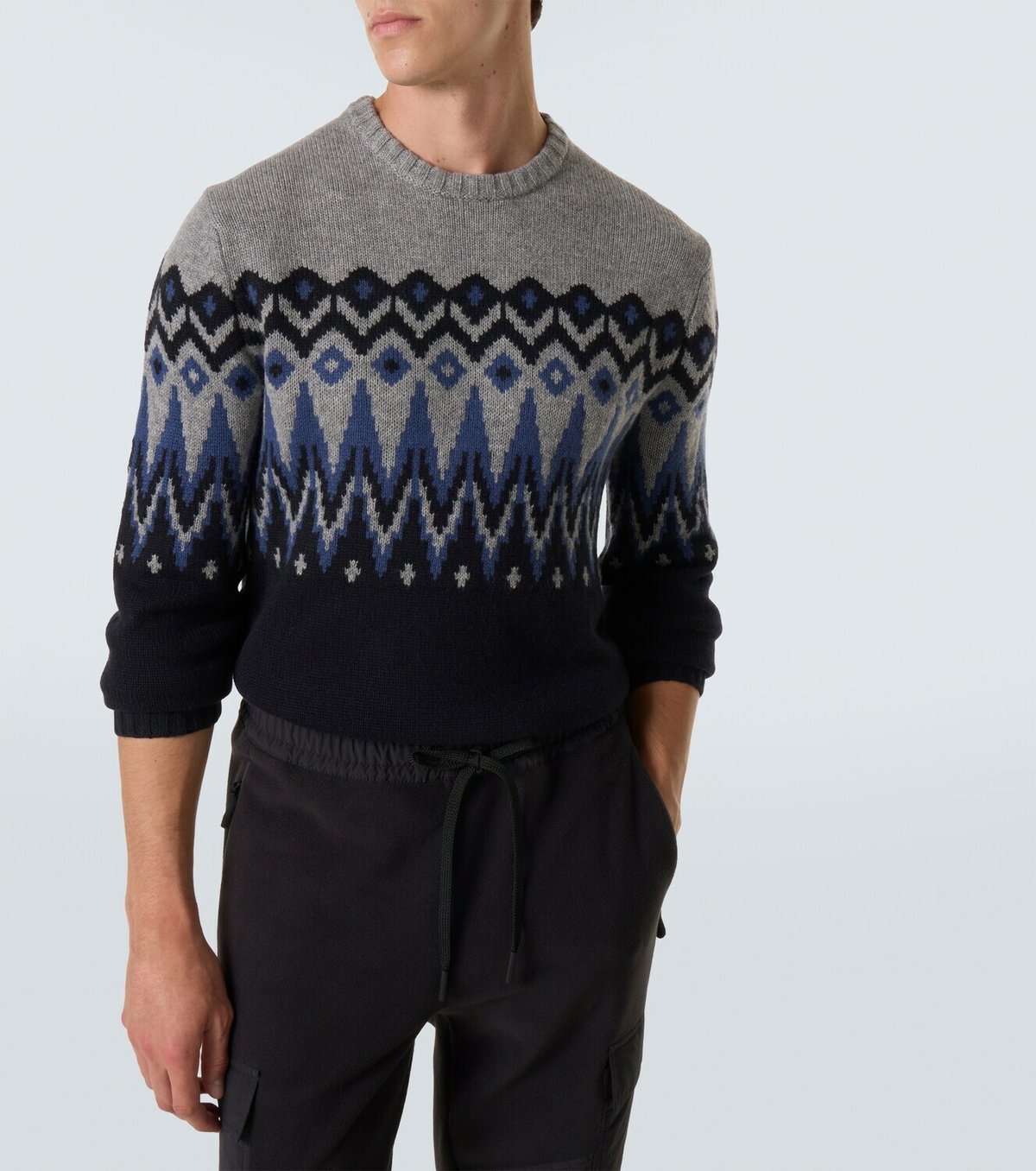 Bogner Ron Fair Isle cashmere sweater