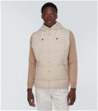 Brunello Cucinelli Wool-blend down vest