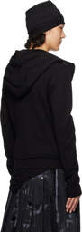 Julius Black Seamed Hoodie