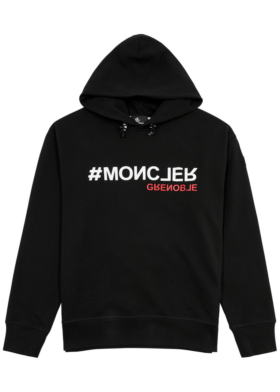 Moncler Grenoble Day-Namic Hooded Cotton Sweatshirt Black