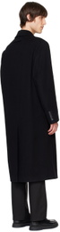 Hugo Black Double-Breasted Coat