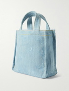 Acne Studios - Mini Logo-Embossed Distressed Denim Tote Bag