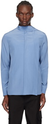 Valentino Blue Scarf Shirt