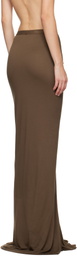 Rick Owens Lilies Taupe Porterville Poppy Maxi Skirt