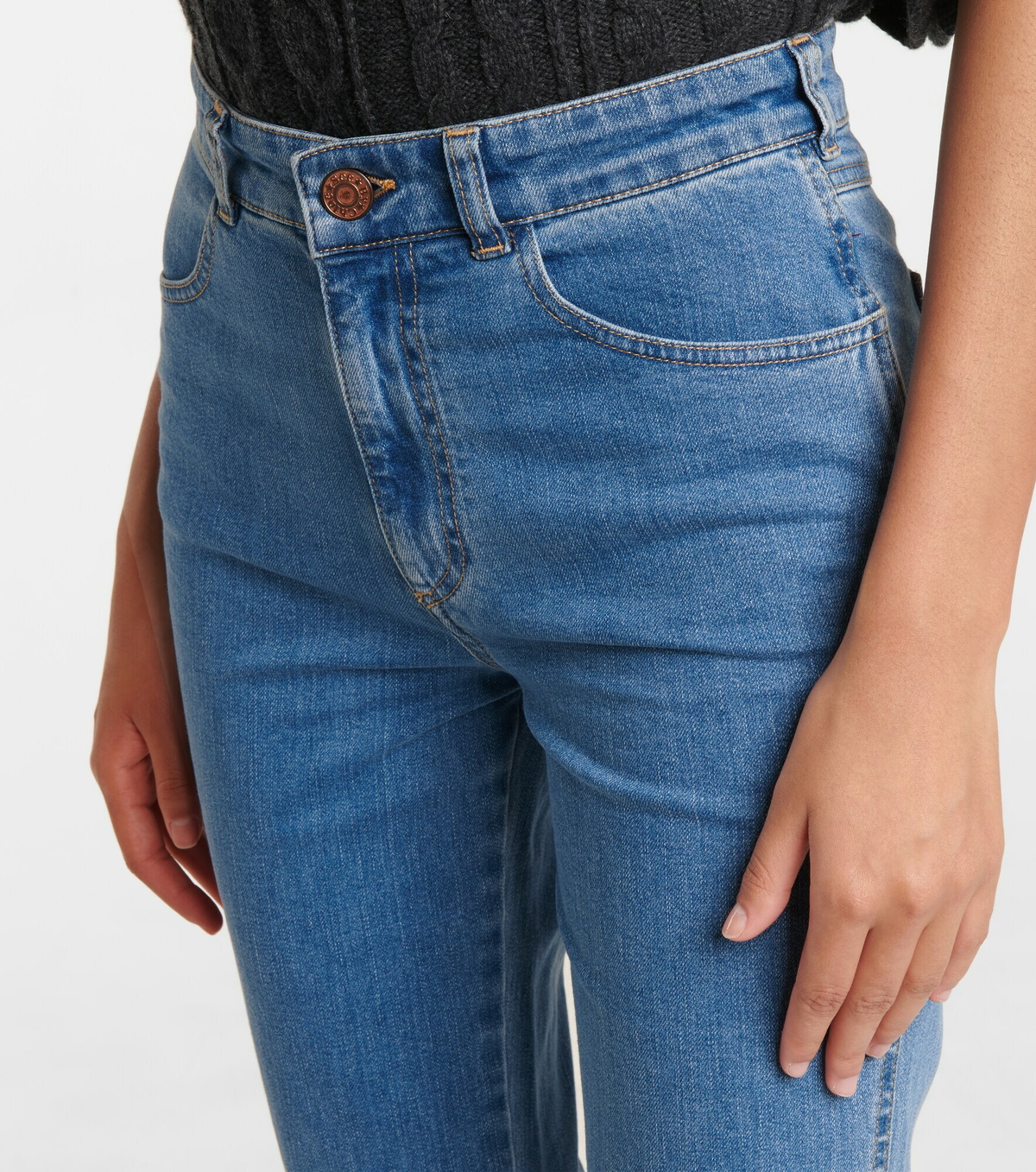 See By Chloe - High-rise straight jeans