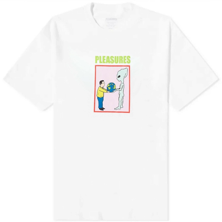 Photo: Pleasures Men's Gift T-Shirt in White