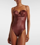 Magda Butrym Retro bustier swimsuit