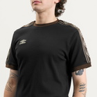 Umbro Men's Taped T-Shirt in Black/Demitasse/Pelican