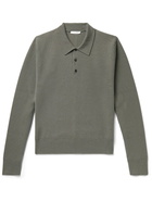 The Row - Elvan Cashmere Polo Shirt - Green