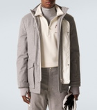 Brunello Cucinelli Cashmere and cotton-blend half-zip sweatshirt
