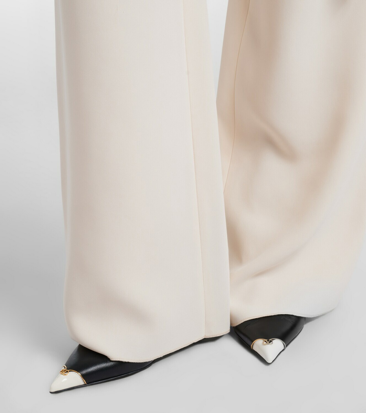 Valentino Garavani D'Orsay Heartip leather pumps