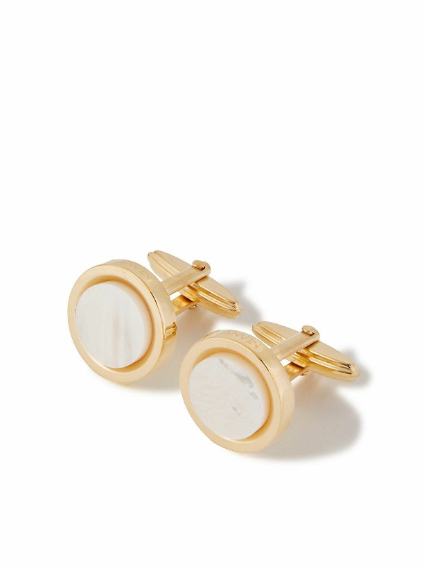 Photo: Lanvin - Gold-Plated Mother-of-Pearl Cufflinks