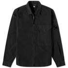 C.P. Company Men's Arm Lens Zip Shirt in Black