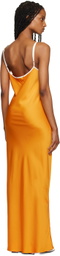 Pushbutton Yellow Keyhole Maxi Dress