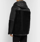 Aries - Reversible Shearling Hooded Jacket - Black