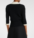 Valentino Bow-detail cotton cardigan