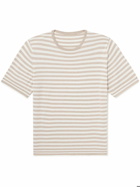 Anderson & Sheppard - Striped Cotton T-Shirt - Neutrals