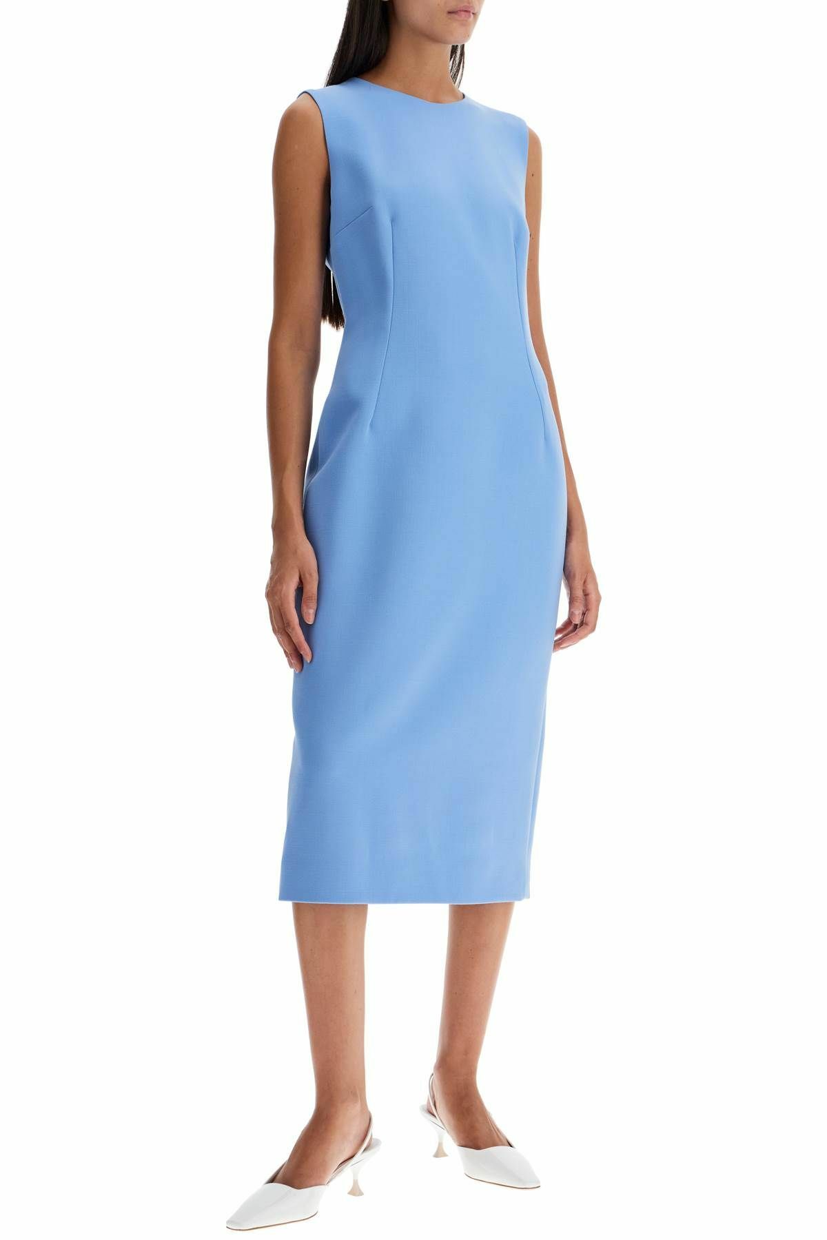 dolce gabbana light blue dress Royal Blue Strapless Satin Ruffled Long Corset Prom Dress with Slit –  Alinepromdress main image 1