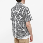 PACCBET Men's Short Sleeve Spider Web Logo Shirt in BlckWht