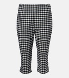 Posse Chiara gingham cotton-blend capri pants