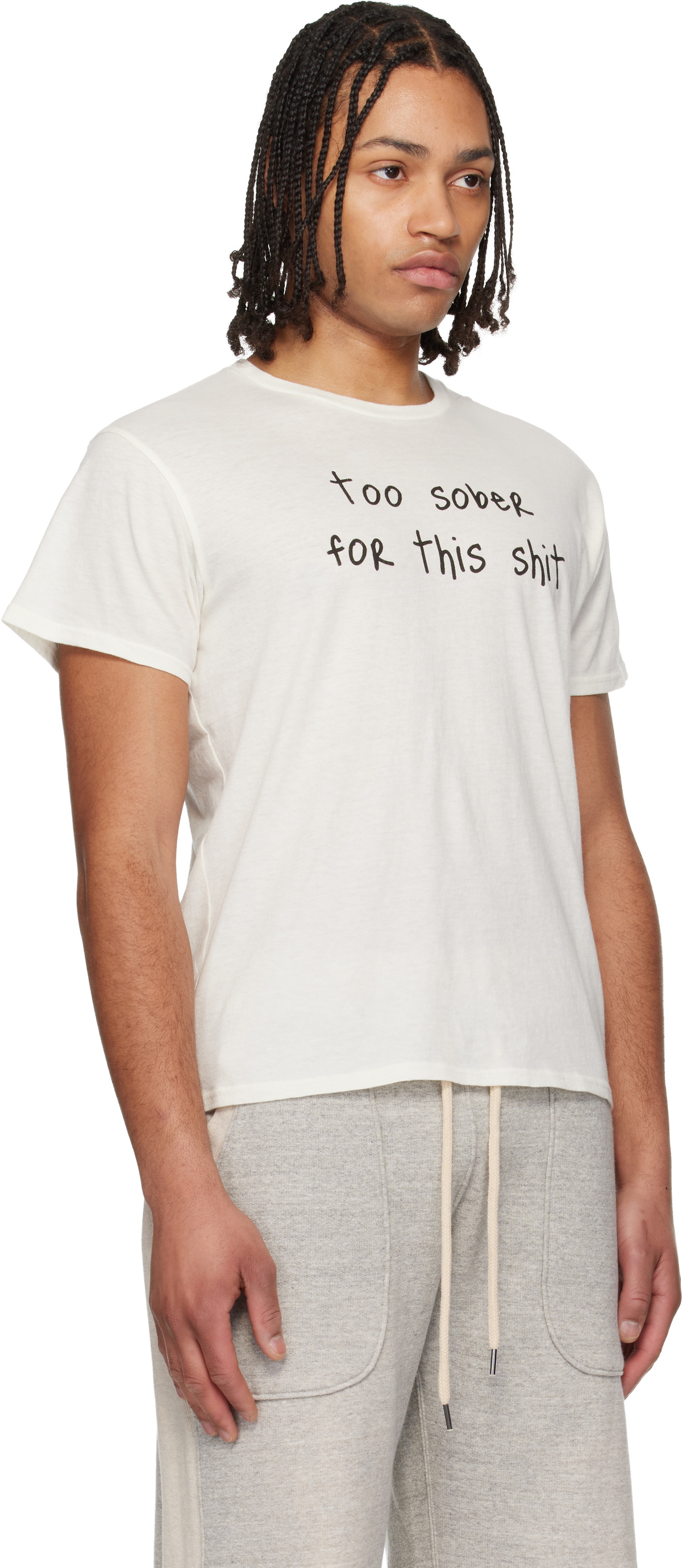 R13 Off-White 'Too Sober' Boy T-shirt