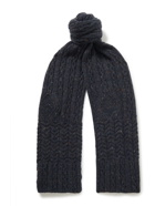 Inis Meáin - Cable-Knit Donegal Merino Wool and Cashmere-Blend Scarf