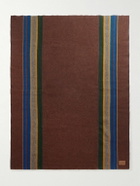 Pendleton - Yakima Logo-Appliquéd Striped Wool and Cotton-Blend Throw