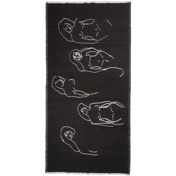 Photo: Serapis Black Jacquard Mermaids Worker Towel
