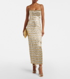 Rachel Gilbert Zeph embellished bustier dress