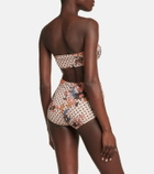 Ulla Johnson Santorini printed bandeau bikini top