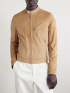 Dolce&Gabbana - Slim-Fit Suede Jacket - Brown