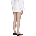 Valentino White High-Waisted Shorts