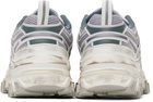 Juun.J White & Gray Synthetic Sneakers