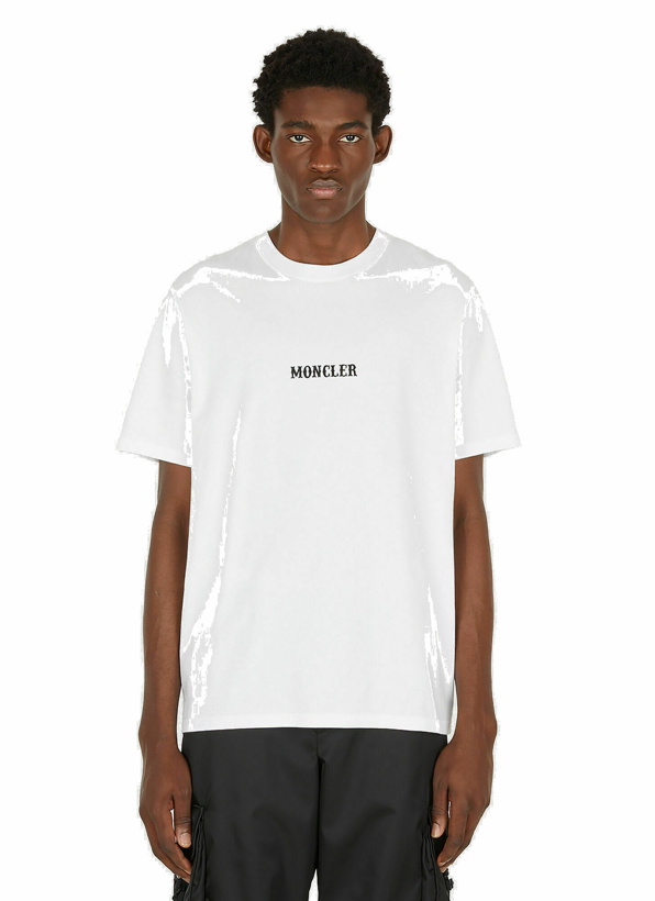 Photo: Logo Print T-Shirt in White