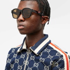 Gucci Men's Eyewear GG1140SK Sunglasses in Black/Brown