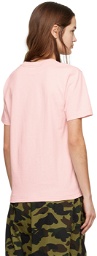 BAPE Pink College T-Shirt