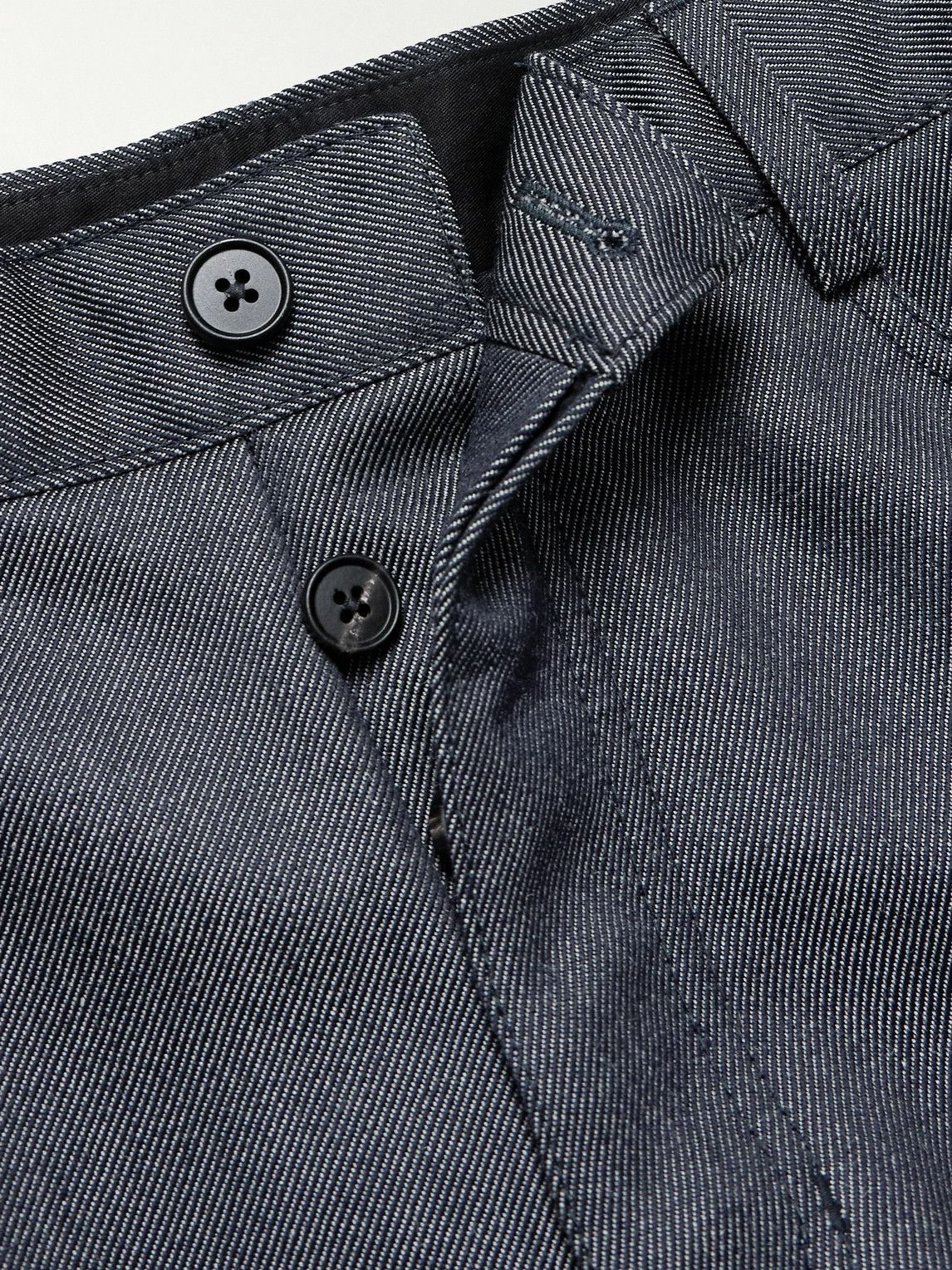 Mr P. - Straight-Leg Wool and Mohair-Blend Jeans - Blue